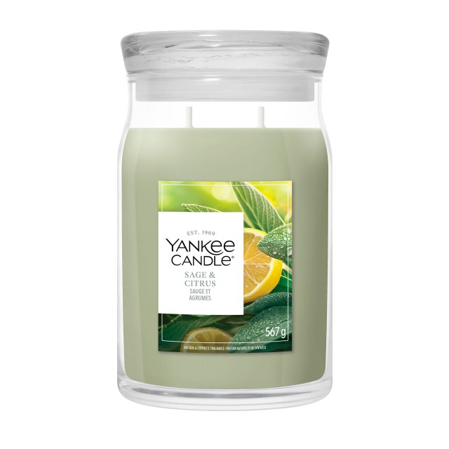 Yankee Candle Lumanare Parfumata Borcan Mare Signature Sage & Citrus Yankee Candle Lumanare Parfumata Borcan Mare Signature Sage & Citrus
