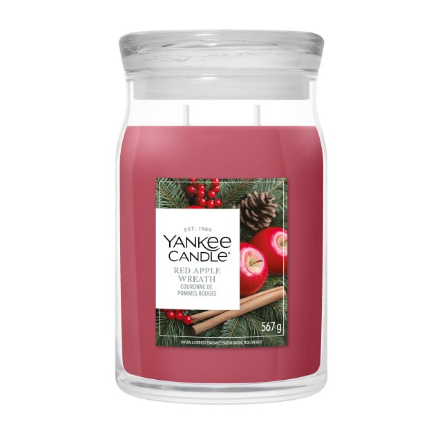 Yankee Candle Lumanare Parfumata Borcan Mare Signature Red Apple Wreath Yankee Candle Lumanare Parfumata Borcan Mare Signature Red Apple Wreath