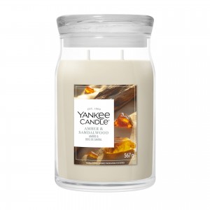 Yankee Candle Lumanare Parfumata Borcan Mare Signature Amber & Sandalwood