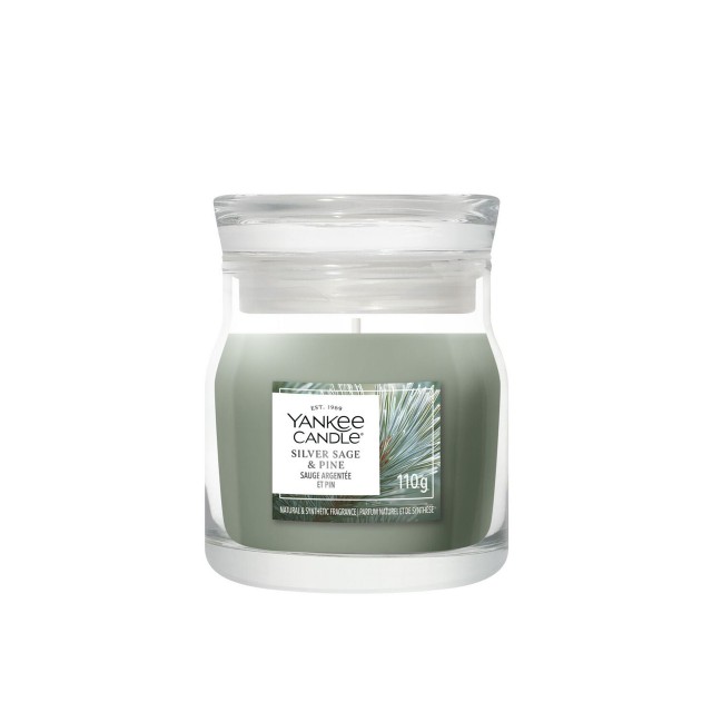 Yankee Candle Lumanare Parfumata Borcan Mic Signature Silver Sage & Pine Yankee Candle Lumanare Parfumata Borcan Mic Signature Silver Sage & Pine