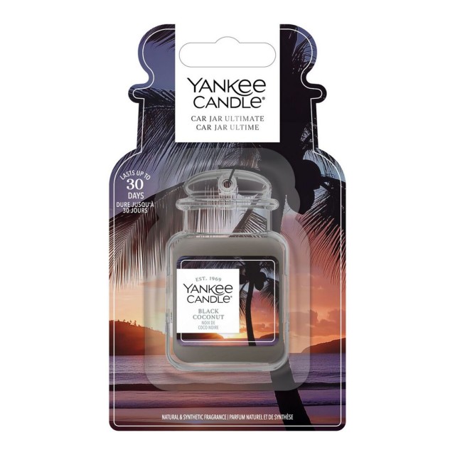 Odorizant Auto Car Jar Ultimate Black Coconut, Yankee Candle Odorizant Auto Car Jar Ultimate Black Coconut, Yankee Candle