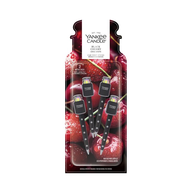 Odorizant Auto Vent Stick Black Cherry, Yankee Candle Odorizant Auto Vent Stick Black Cherry, Yankee Candle