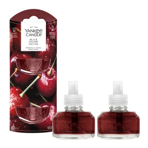 Yankee Candle Set 2 rezerve Black Cherry pentru aparat electric de parfumarea locuintei