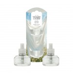 Yankee Candle Set 2 rezerve Clean Cotton pentru aparat electric de parfumarea locuintei Yankee Candle Set 2 rezerve Clean Cotton pentru aparat electric de parfumarea locuintei