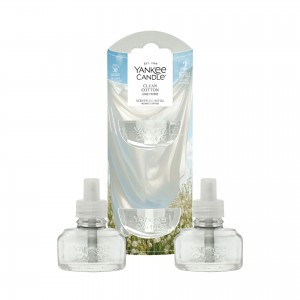 Yankee Candle Set 2 rezerve Clean Cotton pentru aparat electric de parfumarea locuintei