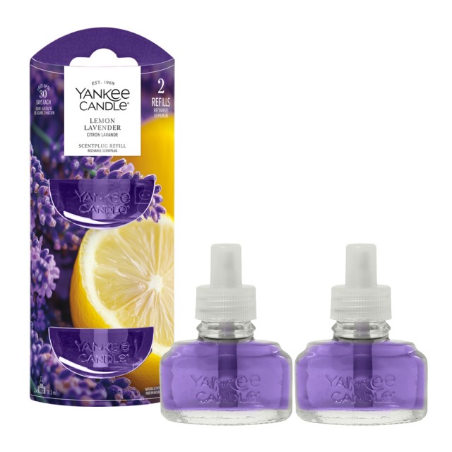 Yankee Candle Set 2 rezerve Lemon Lavender pentru aparat electric de parfumarea locuintei Yankee Candle Set 2 rezerve Lemon Lavender pentru aparat electric de parfumarea locuintei