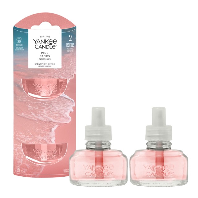 Yankee Candle Set 2 rezerve Pink Sands pentru aparat electric de parfumarea locuintei Yankee Candle Set 2 rezerve Pink Sands pentru aparat electric de parfumarea locuintei