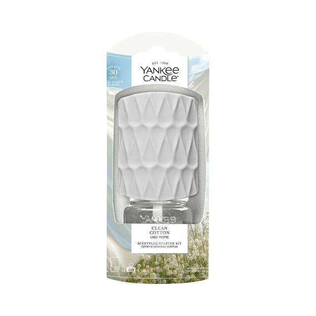Yankee Candle Aparat electric pentru parfumarea locuintei cu rezerva Clean Cotton Yankee Candle Aparat electric pentru parfumarea locuintei cu rezerva Clean Cotton