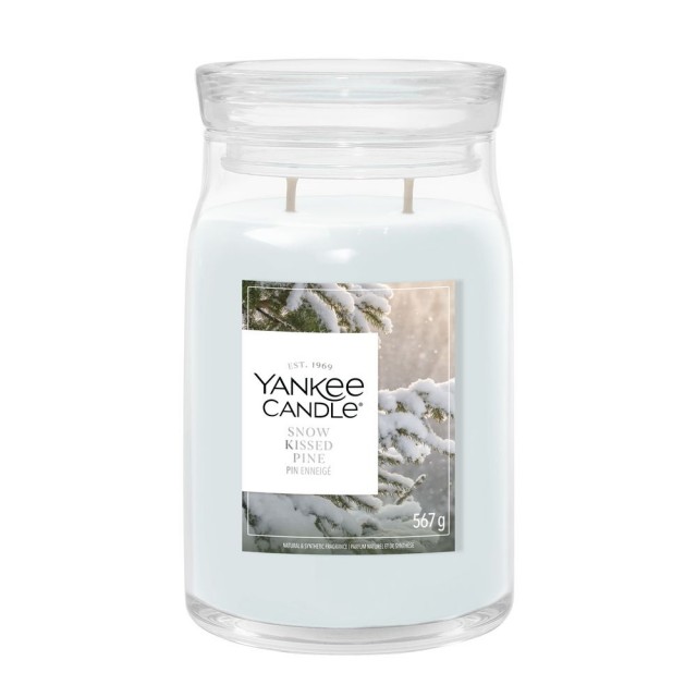Yankee Candle Lumanare Parfumata Borcan Mare Signature Snow Kissed Pine Yankee Candle Lumanare Parfumata Borcan Mare Signature Snow Kissed Pine
