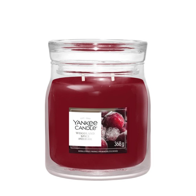 Yankee Candle Lumanare Parfumata Borcan Mediu Signature Woodland Spice Yankee Candle Lumanare Parfumata Borcan Mediu Signature Woodland Spice