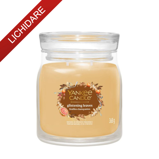 Yankee Candle Lumanare Parfumata Borcan Mediu Signature Glistening Leaves Yankee Candle Lumanare Parfumata Borcan Mediu Signature Glistening Leaves