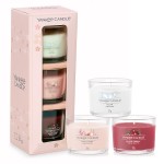 Yankee Candle Blooming Spring Set cadou 3 Lumanari Minis in sticla 3x37g