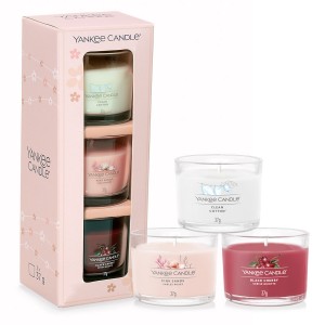 Yankee Candle Blooming Spring Set cadou 3 Lumanari Minis in sticla 3x37g
