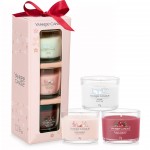 Yankee Candle Blooming Spring Set cadou 3 Lumanari Minis in sticla 3x37g