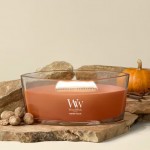 Lumanare Parfumata Ellipse Pumpkin Praline, WoodWick® Lumanare Parfumata Ellipse Pumpkin Praline, WoodWick®