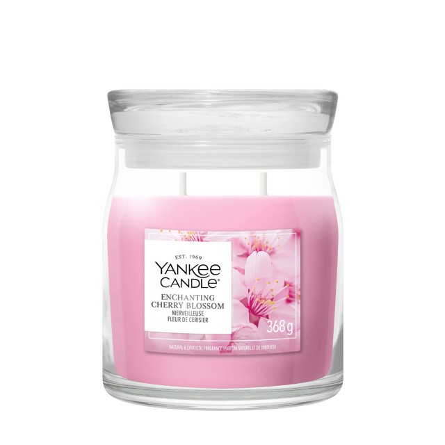 Yankee Candle Lumanare Parfumata Borcan Mediu Signature Enchanting Cherry Blossom Yankee Candle Lumanare Parfumata Borcan Mediu Signature Enchanting Cherry Blossom