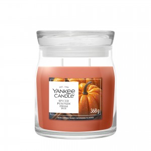 Yankee Candle Lumanare Parfumata Borcan Mediu Signature Spiced Pumpkin