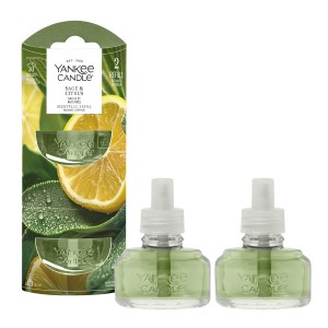 Yankee Candle Set 2 rezerve Sage & Citrus pentru aparat electric de parfumarea locuintei