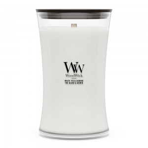 Lumanare Parfumata Borcan Mare White Tea & Jasmine, WoodWick®