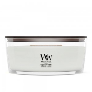 Lumanare Parfumata Ellipse White Tea & Jasmine, WoodWick® 