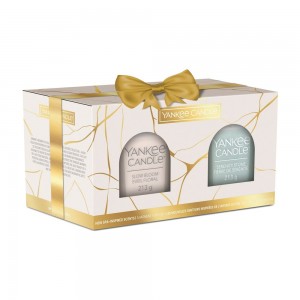 Yankee Candle Little Luxuries Set cadou 2 Lumanari Serenity Stone & Slow Bloom 2x213g