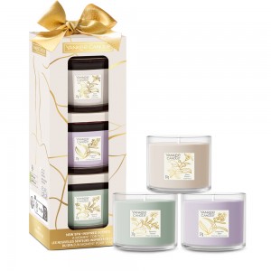 Yankee Candle Little Luxuries Set cadou 3 Lumanari Minis in sticla 3x37g