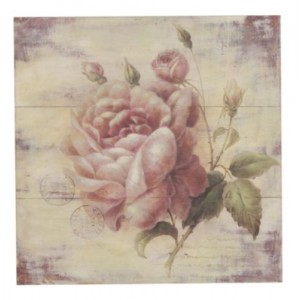 Tablou "Rose" 51x51 cm, Clayre & Eef Tablou "Rose" 51x51 cm, Clayre & Eef