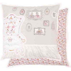 Fata de perna "Kitchen Princess" 50x50 cm, Clayre & Eef Fata de perna "Kitchen Princess" 50x50 cm, Clayre & Eef