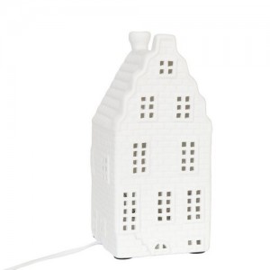 Veioza din ceramica "House", Clayre & Eef Veioza din ceramica "House", Clayre & Eef
